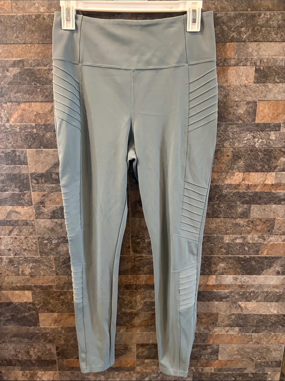 ATHLETA Delancey Moto Tight Leggings Light Green Medium